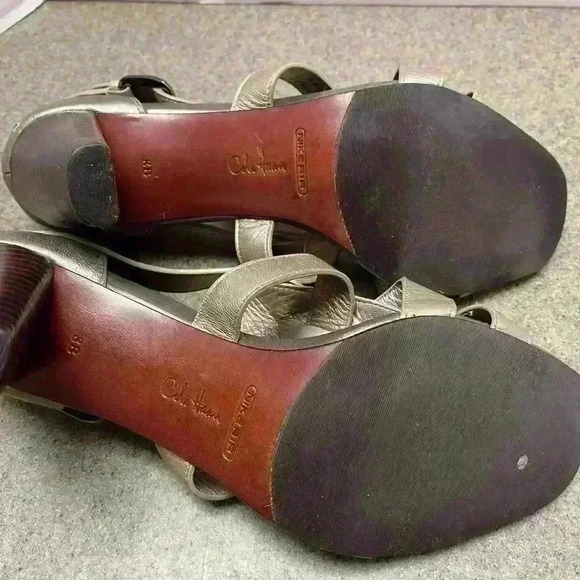 Cole Haan Gold/bronze two tone women’s sandals Size 8B. NikeAir soles - Picture 7 of 7